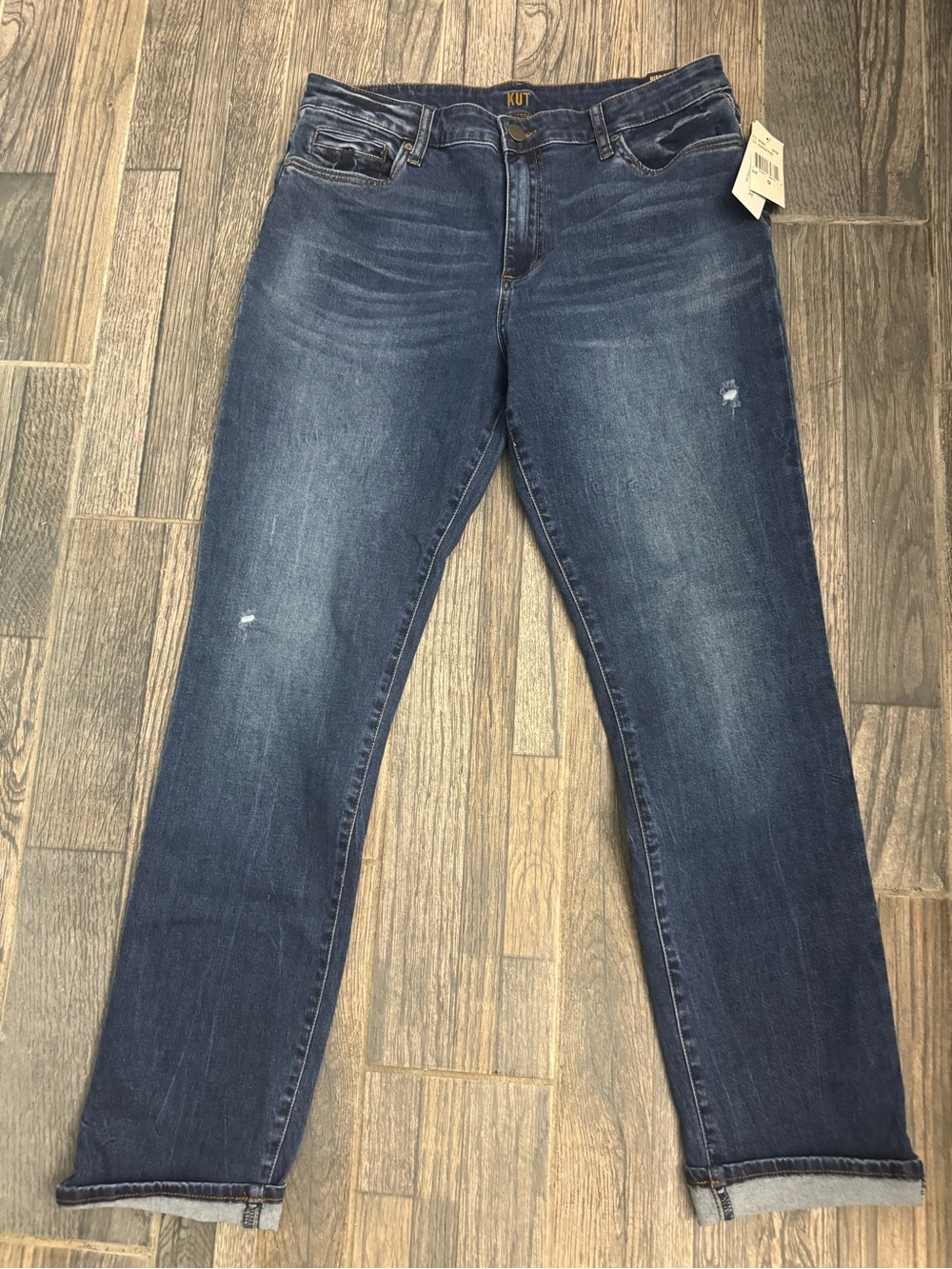KUT from the Kloth Women’s High Rise boyfriend Jean - size 12 NWT